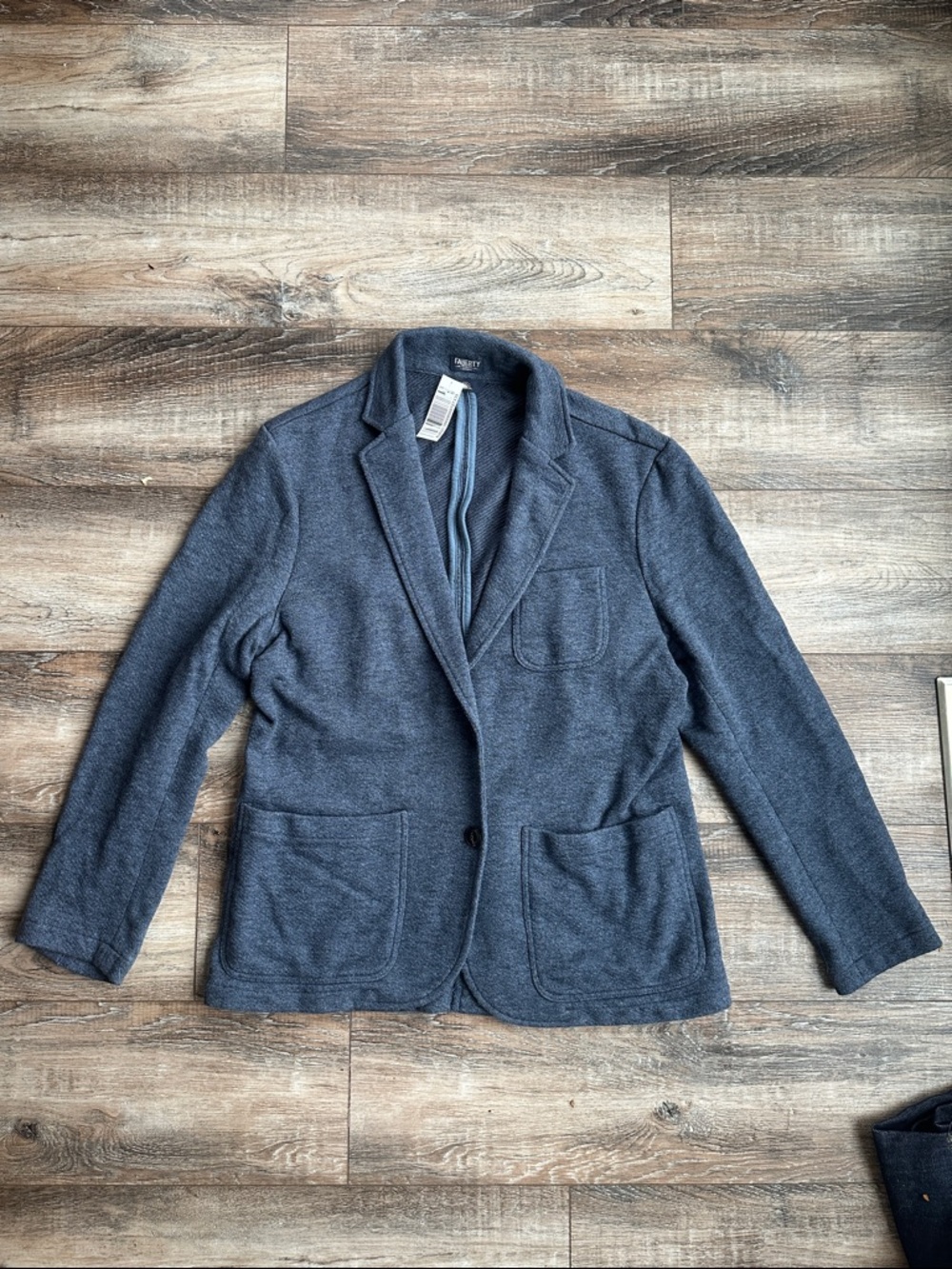 Faherty Inlet Knit Blazer - Deep Navy Melange